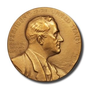 USA - Franklin D. Roosevelt - Presidential Inauguration Medal - Bronze - 77 mm