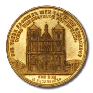 Germany - Regensburg Cathedral Medal - Perspective Views - Exemplary Detail - Cleaned