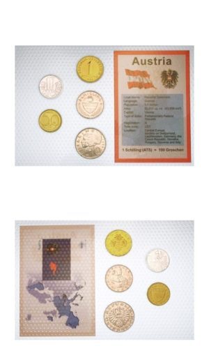 Austria - Pre-Euro 5 Coin Type Set