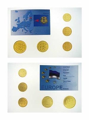 Estonia (5) Coin Type Set - Brilliant Uncirculated