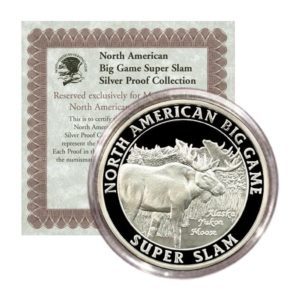North American Hunting Club-Big Game Super Slam-Alaska Yukon Moose-Proof Silver Medal