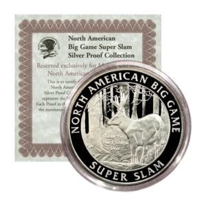 North American Hunting Club-Big Game Super Slam-Columbia-Black-Tailed Deer-Proof Silver Medal