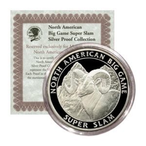 North American Hunting Club - Big Game Super Slam - Bighorn Sheep - Proof Silver Medal