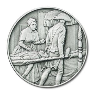 DAR-Great Women of the American Revolution-Catherine Littlefield Green-Pewter Medallion