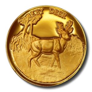 Longines Symphonette - America Wildlife  - Key Deer - Sterling Silver with 24k Gold