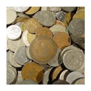Assorted Bulk World Coins - 5 Pounds - 450 to 550 Coins
