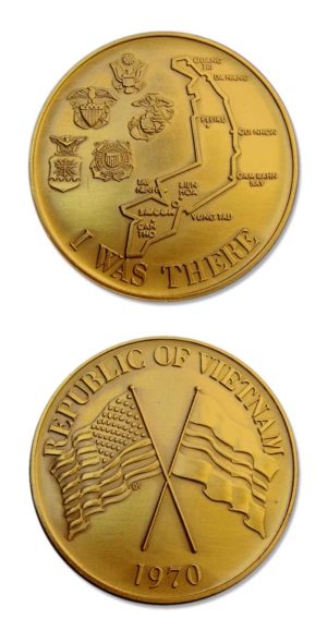 I Was There Vietnam Veteran Medallion - 1970 - Uncirculated