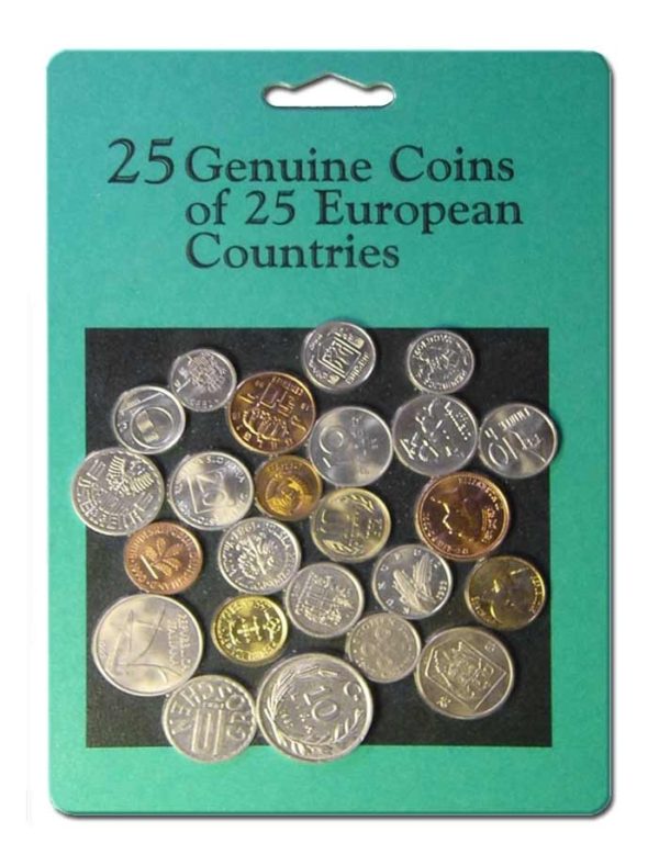 25 Genuine Coins From 25 European Countries - Uncirculated