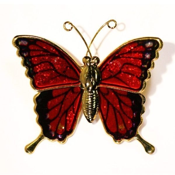 Jewelry - Swallowtail Butterfly Pin 65 - 1 11/2 inches by 1 1/2 inches