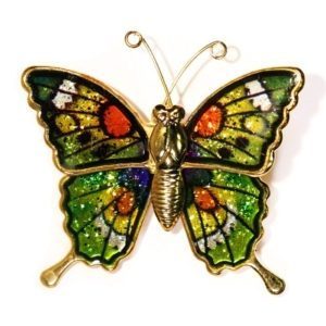 Jewelry - Swallowtail Butterfly Pin 69 - 1 11/2 inches by 1 1/2 inches
