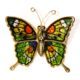 Jewelry - Swallowtail Butterfly Pin 69 - 1 11/2 inches by 1 1/2 inches