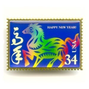 USPS - Chinese Zodiac - Year of the Horse - Postage Lapel Pin