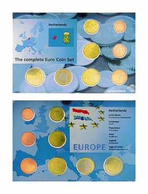 Netherlands Euro (8) Coin Set - Folder