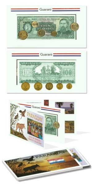 Paraguay - 5 Coin & 1 Banknote Set - All Uncirculated