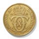 1925 Kingdom of Denmark One Krone Aluminum-Bronze Coin in Very Fine Condition. KM# 824.1.
