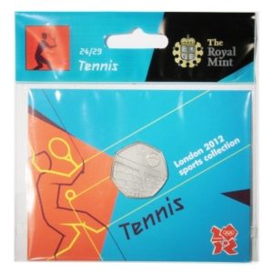 Great Britain London Olympics - Tennis 50 Pence Seven-sided coin