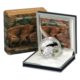 2011 Ivory Coast Sabre-tooth Tiger 1000 Francs Proof Silver Coin