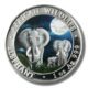 2014 Somalia Elephant 100 Shilling 1oz Colored Prooflike Silver Coin