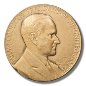 Calvin Coolidge 77mm Bronze Presidential Medal