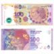 2103 Argentina Evita Peron 100 Pesos Series B Crisp Uncirculated Banknote