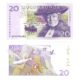 2008 Sweden Selma Langerlof 20 Kronor Crisp Uncirculated Banknote