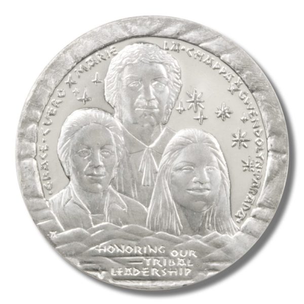 2011 $1 Coin from the La Posta Band of Mission Indians honoring Tribal Leadership