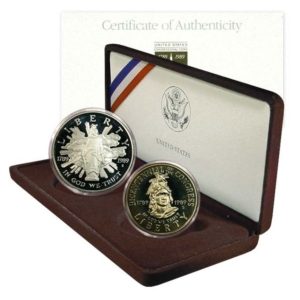 1989 Congressional Proof Commemorative Two Coin Set