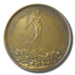 "The Unknown Hero" 1918 WWI French Bronze Medal by H. Allouard