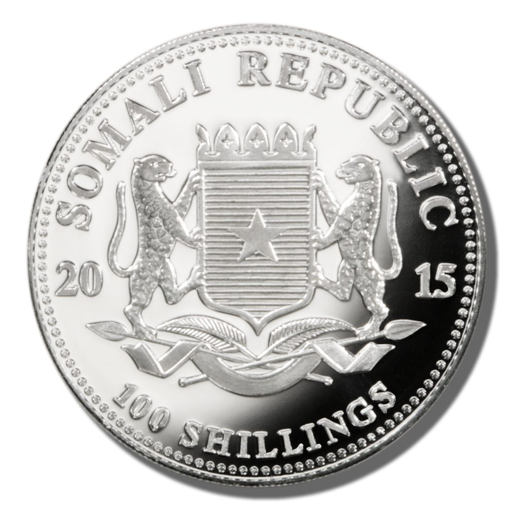 2015 Somalia Republic Silver 100 Shillings 