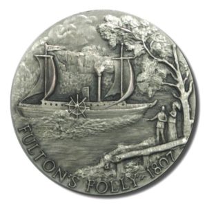 Great American Triumphs - Fultons Folly - 1.15 oz Sterling Silver - 1807  - COA