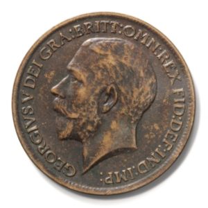 1913 Great Britain George V Farthing