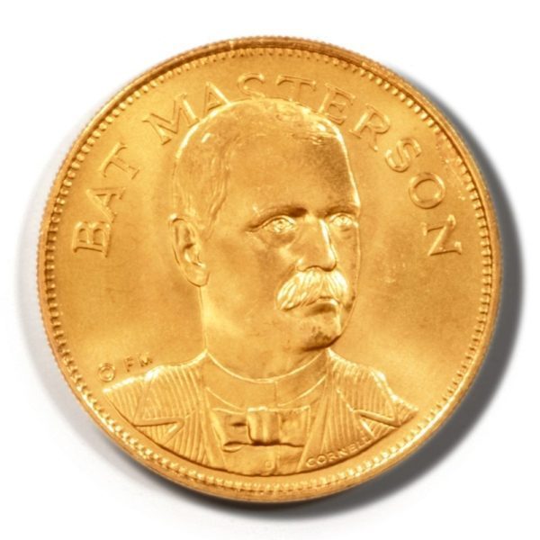 1971 Franklin Mint Husky Oil Co. Rugged American Medal of Bat Masterson