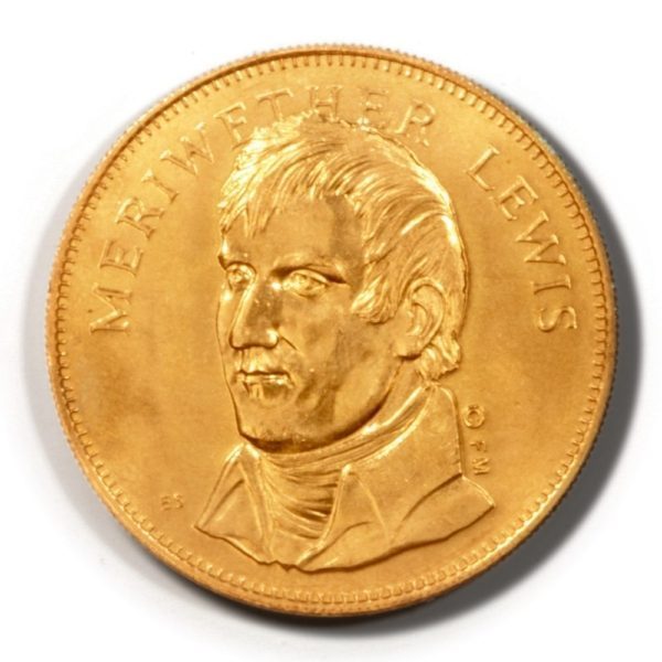 1971 Franklin Mint Husky Oil Co. Rugged American Medal of Meriwether Lewis