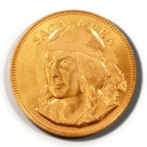 1971 Franklin Mint Husky Oil Co. Rugged American Medal of Sacajawea