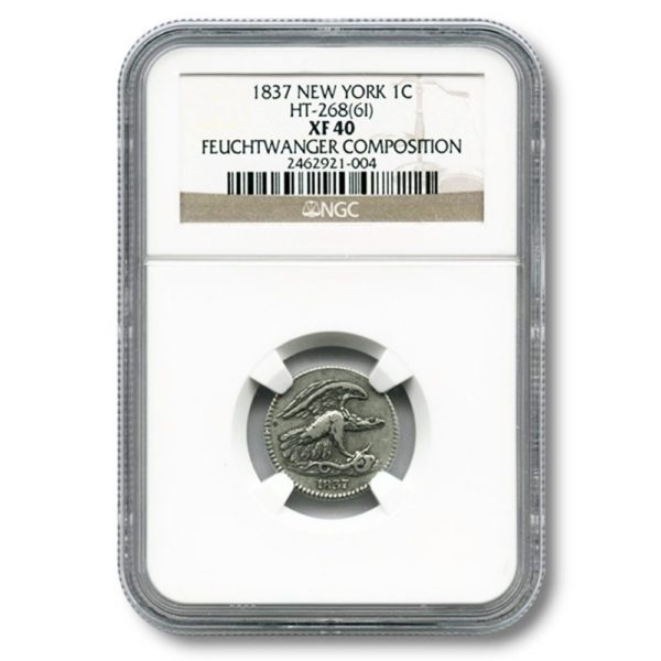 United States - Feuchtwanger Composition - One Cent - 1837 - NGC XF40