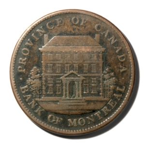 Canada - Quebec - Bank of Montreal - Penny Token - 1842  - VF+ - KMTn19 - Breton-526