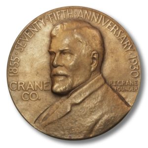 1930 Chicago Crane Co 75th Anniversary Bronze Medal