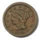 USA - Large Cent - Braided Hair - 1c - 1849  - Very Fine - Newcomb 7