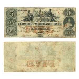 Obsolete Currency - Farmers and Merchants Bank of Memphis