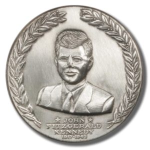 John F. Kennedy Assasination silver medal