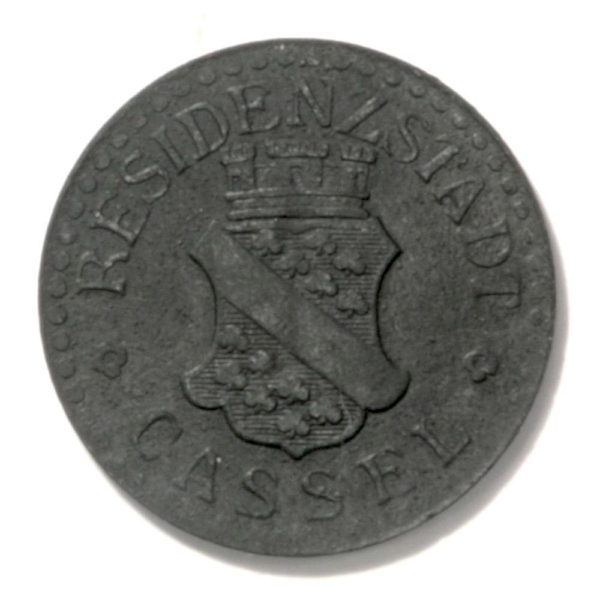 1917 Cassell Germany Zinc 1 Pfennig Kriegsmunze
