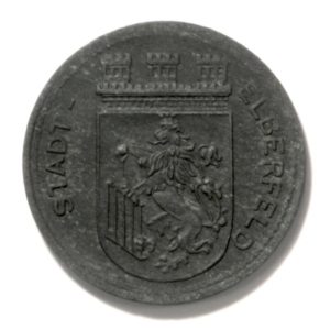 1917 Elberfeld Germany Zinc 5 Pfennig Kriegsmunze