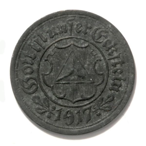 1917 Franenthal Germany Zinc 10 Pfennig Kriegsmunze