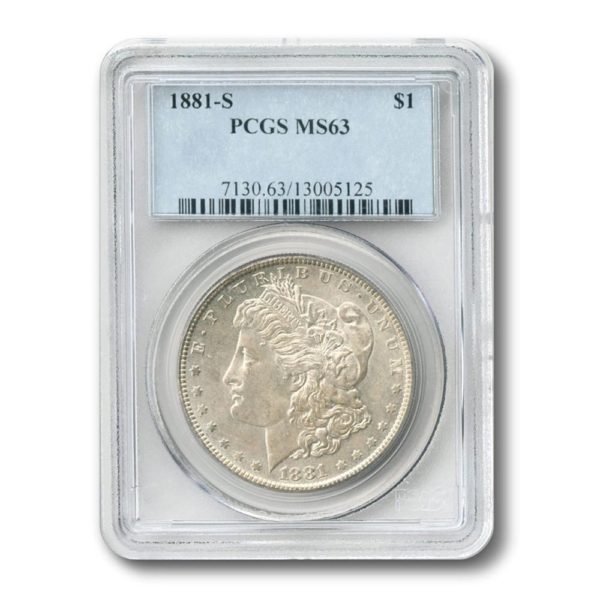 1881-S Morgan Silver Dollar CERTIFIED