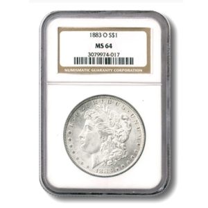 1883-O Morgan Silver Dollar CERTIFIED