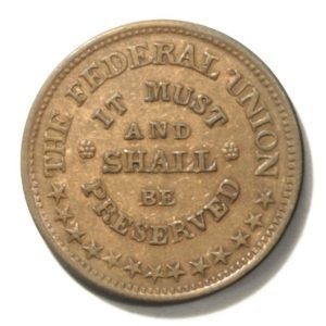 1863 Army Navy/Federal Union Civil War Token
