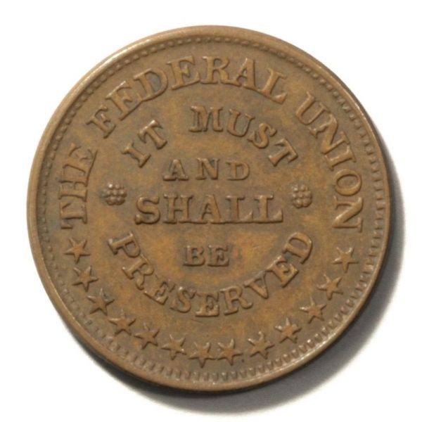 1863 Army Navy/Federal Union Civil War Token