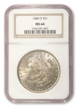 United States - Morgan Dollar - 1884 O - NGC MS64 - Reverse Toning!