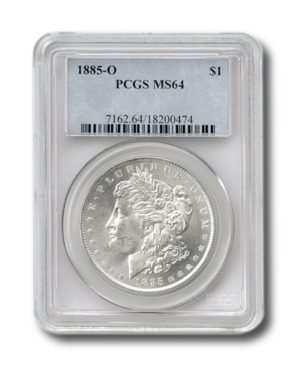 1885-O Morgan Silver Dollar CERTIFIED