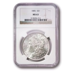 1885 Morgan Silver Dollar CERTIFIED